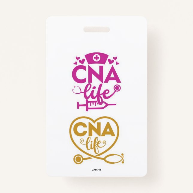 Tarjeta De Identificación CNA Life Name Badge (Anverso)