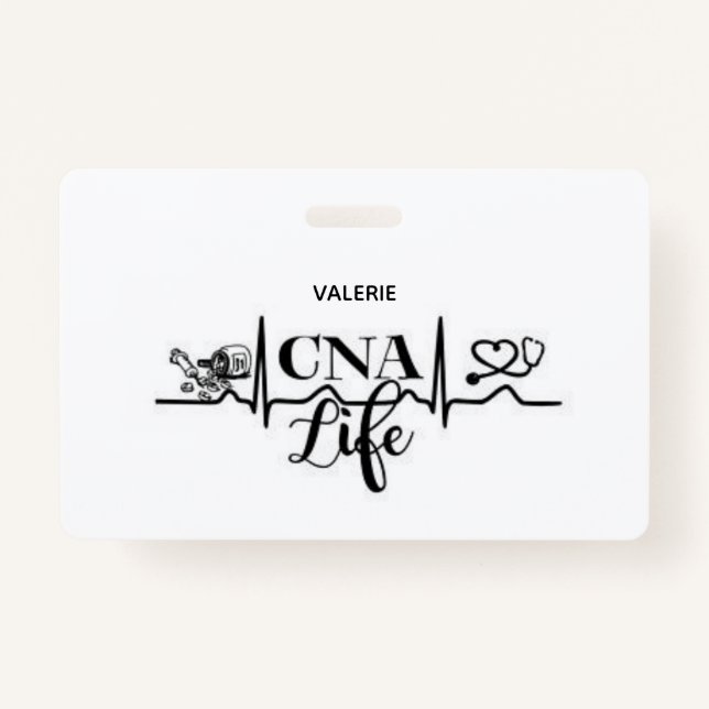 Tarjeta De Identificación CNA Life Name Badge (Anverso)