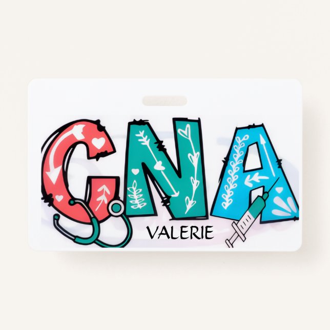 Tarjeta De Identificación CNA Name Badge (Anverso)
