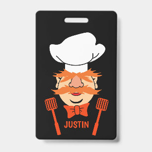 Tarjeta De Identificación Cocinero Sueco Divertido