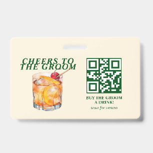 Tarjeta De Identificación Cóctel Clásico Fin de Semana de Soltero