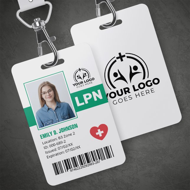 Tarjeta De Identificación Código de barras de foto de LPN profesional (Subido por el creador)