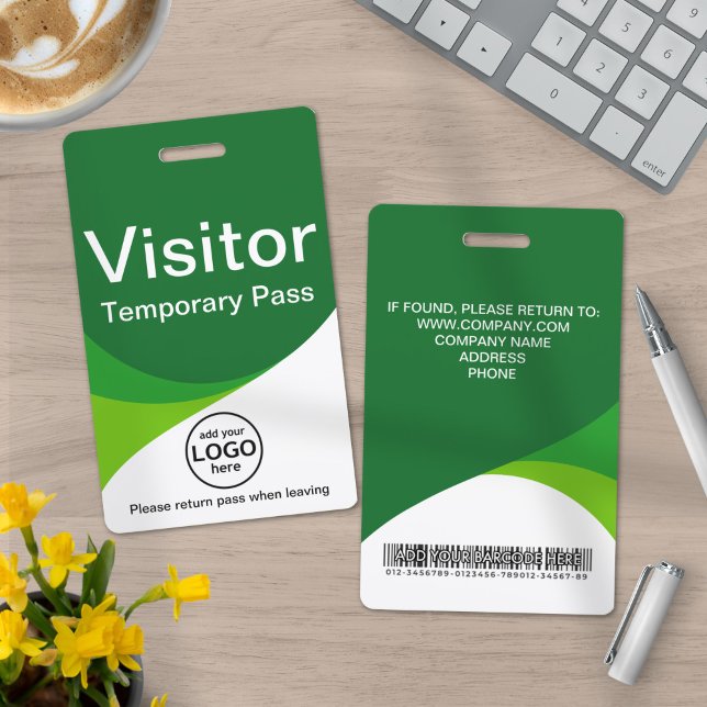 Tarjeta De Identificación Código de barras de identificación del visitante c (Subido por el creador)