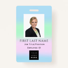 Tarjeta De Identificación Código de barras Foto Nombre de IDCard NURSE Healt