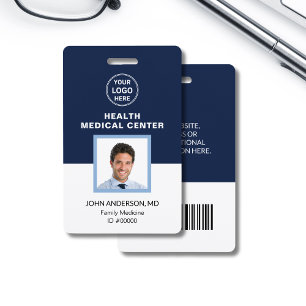 Tarjeta De Identificación Código de barras ID Clínica Médica de Asistencia S