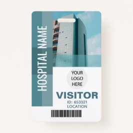 Tarjeta De Identificación Código de la barra de visitas del personalizado, I