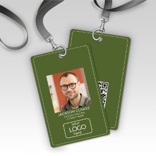 Tarjeta De Identificación Código QR Contacto Inteligente • Identificación Em