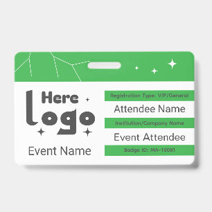 Tarjeta De Identificación Código QR de evento de networking personalizado