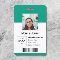 Código QR de identificación de fotografía de emple