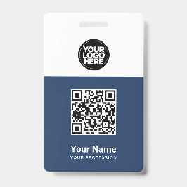 Tarjeta De Identificación Código Qr del empleado personalizado, código de ba