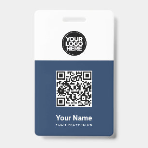 Tarjeta De Identificación Código Qr del empleado personalizado, código de ba