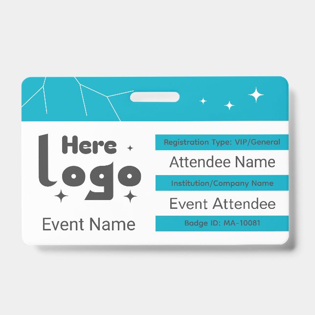 Tarjeta De Identificación Código QR del evento de networking personalizado (Parte frontal)