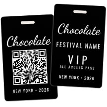 Código QR del evento del Festival de Chocolate Per