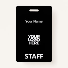 Tarjeta De Identificación Código Qr del logotipo comercial del nombre del em