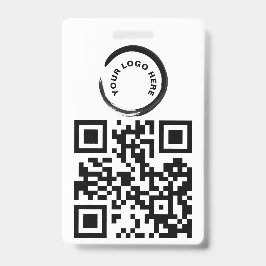 Tarjeta De Identificación Código QR del personalizado y/o logotipo