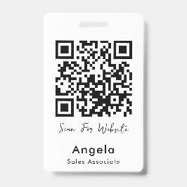 Tarjeta De Identificación Código qr simple