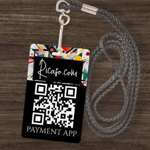 Tarjeta De Identificación Códigos QR de pago personalizados para empresas