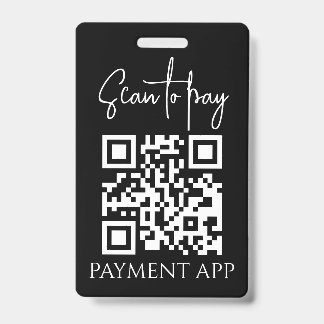 Tarjeta De Identificación Códigos QR de pago personalizados para empresas