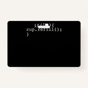 Tarjeta De Identificación Coffee Refill Smart Coding Software Engineer
