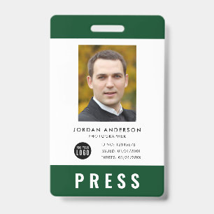 Tarjeta De Identificación Color Personalizado Agregar Logo Foto Fotógrafo Pr