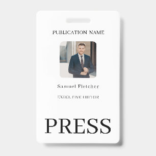 Tarjeta De Identificación Color Personalizado Agregar Logo Foto Fotógrafo Pr