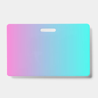 Tarjeta De Identificación colores abstractos de sirena gris rosa turquesa