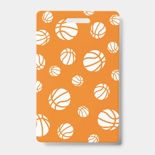 Tarjeta De Identificación Colores de la escuela del entrenador de baloncesto