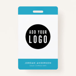 Tarjeta De Identificación Colores editables Agregar el logotipo Id. de emple