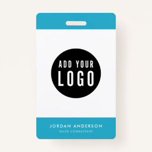 Tarjeta De Identificación Colores editables Agregar el logotipo Id. de emple