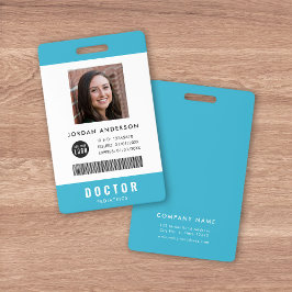 Tarjeta De Identificación Colores Personalizados Agregar Logo ID Médico Empl