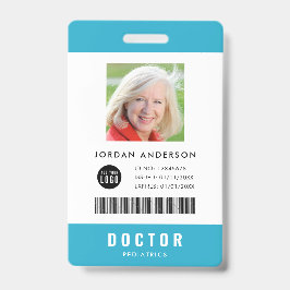 Tarjeta De Identificación Colores personalizados Añadir logotipo de empleado