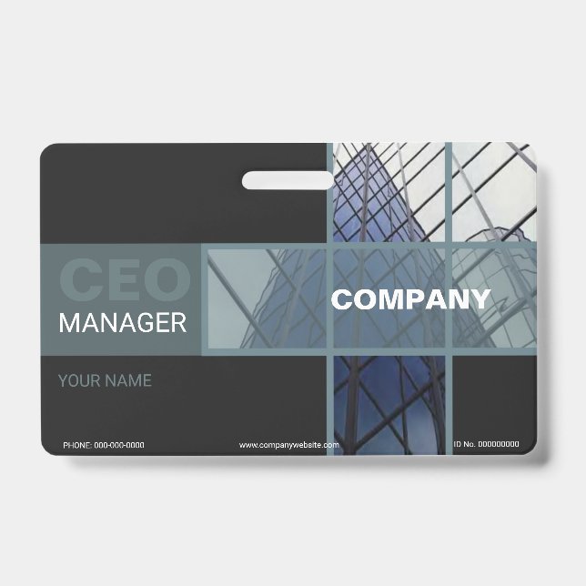 Tarjeta De Identificación Comercial (Parte frontal)