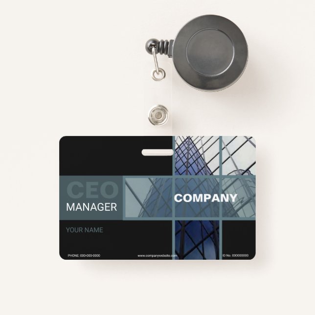 Tarjeta De Identificación Comercial (Anverso retráctil)