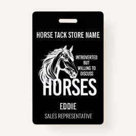 Tarjeta De Identificación Comercialización divertida de tiendas de tachuelas