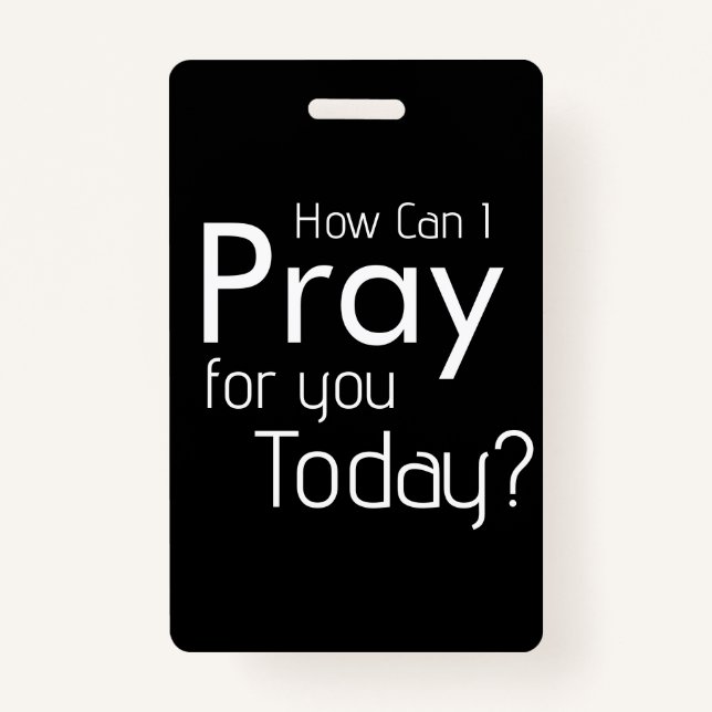 Tarjeta De Identificación ¿Cómo Puedo Rezar Por TÚ? cristiano (Anverso)