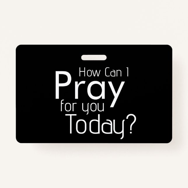 Tarjeta De Identificación ¿Cómo Puedo Rezar Por TÚ? cristiano (Anverso)