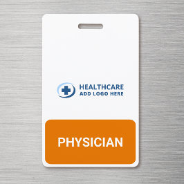 Tarjeta De Identificación Compañero de Reconocimiento de Rol Médico de Color