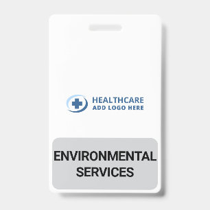 Tarjeta De Identificación Compañero de Servicios Ambientales EVS de Color Pe