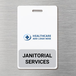 Tarjeta De Identificación Compañero de Servicios de Janetería y Limpieza de 