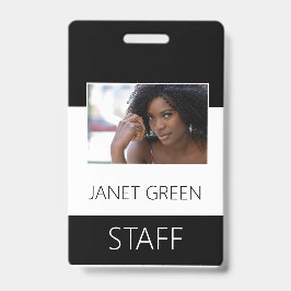 Tarjeta De Identificación Compañía fotográfica de personal personalizado