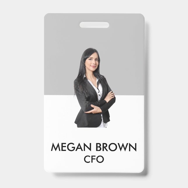 Tarjeta de identificación con código QR minimalist (Parte frontal)