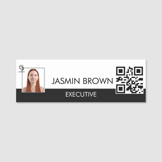 Tarjeta de identificación con código QR personaliz (Anverso)