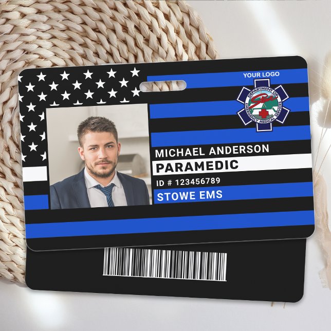 Tarjeta de identificación con foto de logo persona (Subido por el creador)