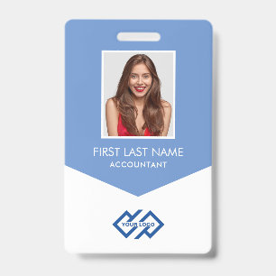 Tarjeta de identificación con logotipo de su empre