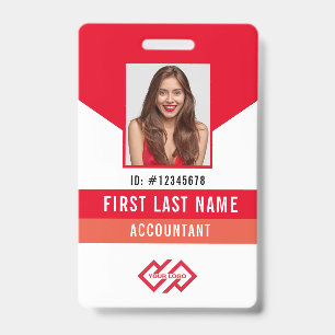 Tarjeta de identificación con logotipo de su empre