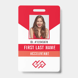 Tarjeta de identificación con logotipo de su empre