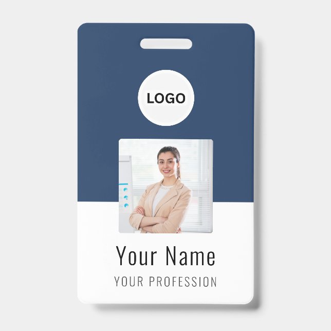 Tarjeta de Identificación con Logotipo Personaliza (Parte frontal)