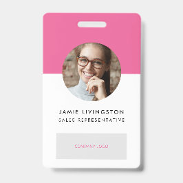 Tarjeta de identificación con logotipo profesional