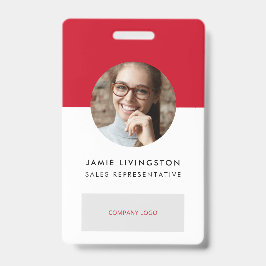Tarjeta de identificación con logotipo profesional