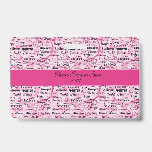 Tarjeta De Identificación Conciencia de sobrevivientes de cáncer de mama (Front)